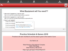 Tablet Screenshot of parkwaylacrosse.com